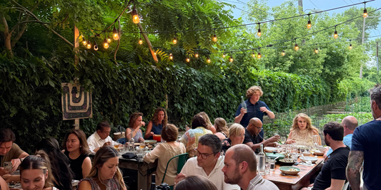 urban farm to table dinner by metra tracks