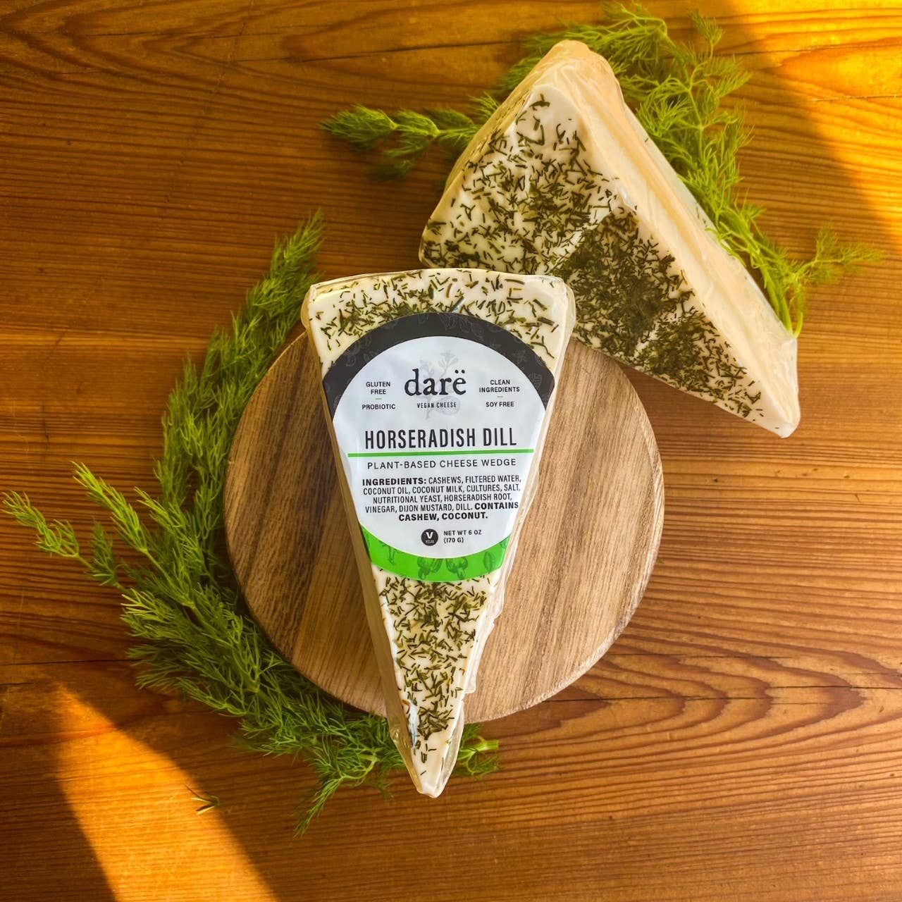 Horseradish Dill Plant-Based Cheese Wedge