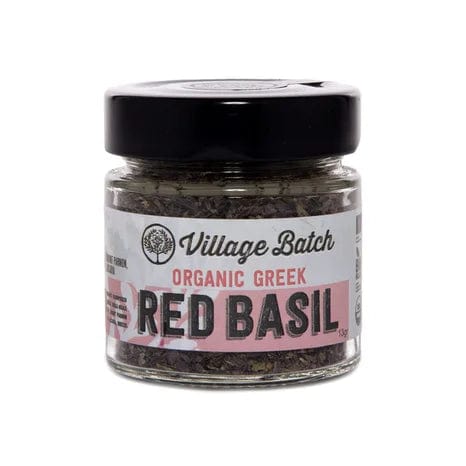 Village Batch Organic Greek Red Basil - Hortiport